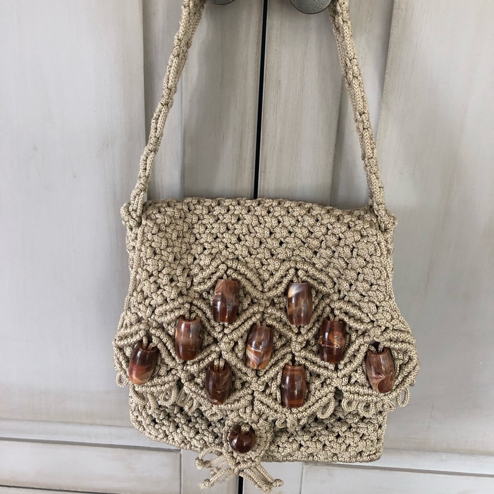 Bohemian vintage crochet bag